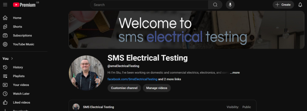 SMS Electrical Testing YouTube Channel!